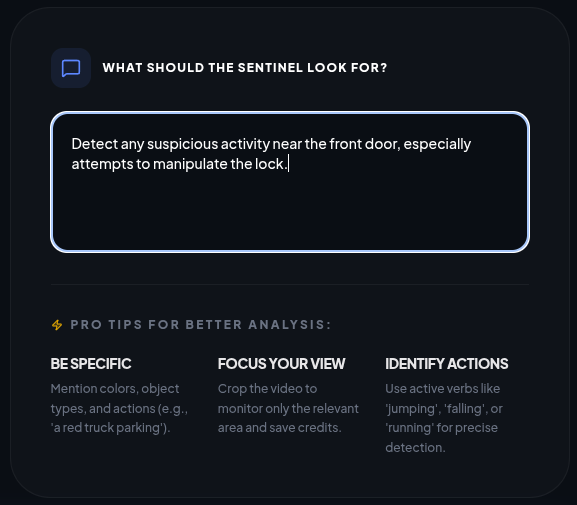 Describe What To Detect